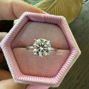 แหวนเพชร CVD สำหรับผู้หญิงแหวนเพชร CVD สำหรับงานหมั้นงานแต่งงานเครื่องประดับชั้นดีของขวัญสำหรับเจ้าสาว - Product Image 1