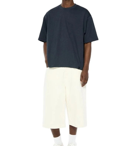 Venta al por mayor de peso pesado de gran tamaño Boxy recortada camiseta 300gsm hombres Boxy Fit recortada camiseta con logotipo personalizado camiseta para hombres - Product Image 4