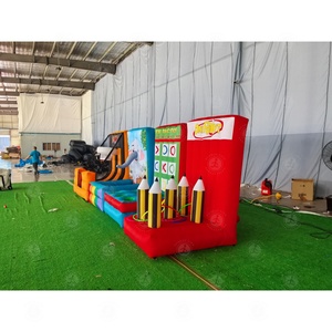 4 en 1 juegos inflables de carnaval al aire libre cabina <span class=keywords><strong>Dunk</strong></span> Tank carnaval baloncesto juego anillo lanzamiento juego inflable para la venta - Product Image 4
