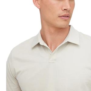 Tissu tricoté en coton pour hommes, personnalisé, pour polo, col côtelé, manches courtes, motif uni, teinture unie, vente en gros - Product Image 5