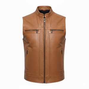 Chaleco de Motociclista Personalizado, Unisex, Cuello Mao, Poliéster/Algodón, Transpirable, Cortavientos, Impermeable, Ropa de Abrigo Informal de Invierno - Product Image 1