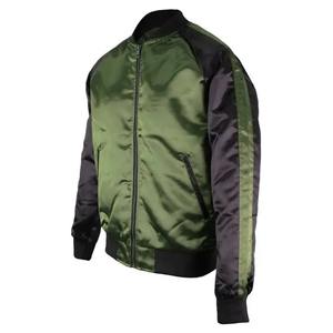 Qualité supérieure Conception de qualité personnalisée Blouson aviateur hommes Satin tissu broderie Baseball Letterman Varsity vestes pour hommes 2026 - Product Image 3