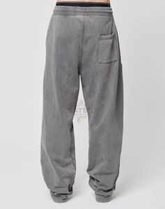 Pantalones Deportivos Unisex de Algodón Lavado, Corte Holgado, Estilo Urbano, Personalizables al por Mayor - Product Image 4