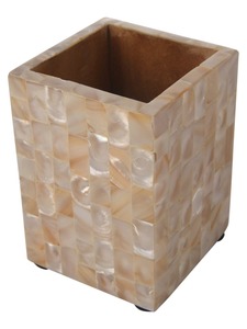 Organizador de Escritorio de Lujo con Incrustaciones de Hueso, Portalápices Decorativo Hecho a Mano - Product Image 2