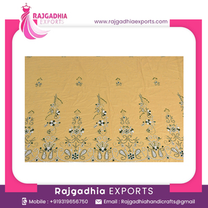Nueva llegada de lujo respetuoso con el medio ambiente hecho a mano con cuentas bordadas tela de red para mujeres vestidos de fiesta de boda transpirable no tejido - Product Image 2