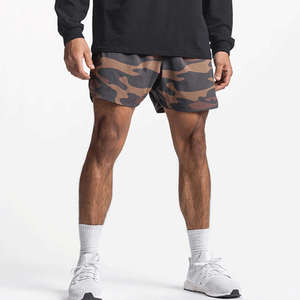Short de basket-ball en polyester respirant de haute qualité pour hommes, avec logo personnalisé, décontracté et motif uni - Product Image 5