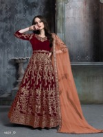 Robe Salwar Kameez de travail de broderie lourde pour femmes avec Dupatta Real Bollywood Style indien et pakistanais vente en ligne de vêtements