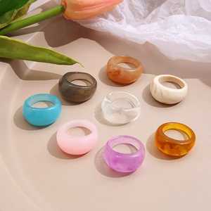 แหวนเรซินประดับมุกลายมงกุฎทันสมัยสำหรับผู้หญิงงานปาร์ตี้ - Product Image 2