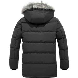 Chaqueta de moda de Otoño/Invierno para hombre con capucha ligera de Nailon/algodón acolchado con cuello levantado estilo formal juvenil - Product Image 2