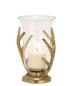 Ensemble 2 bocaux bougeoirs en métal de haute qualité faits à la main Top Trending Christmas Home Decorative Lighting Centerpiece Exclusive - Product Image 2