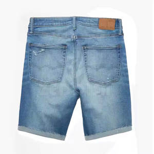 Pantalones cortos vaqueros de cintura media deportivos para adultos con diseño personalizado recién llegados al por mayor pantalones cortos con patrón sólido de etiqueta privada para hombres servicio OEM - Product Image 2