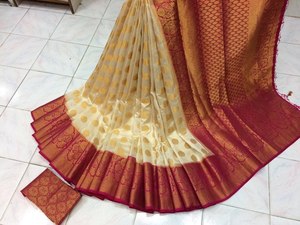 FABZONE PURE SOFT KANCHIVRAM PETHANI SILK <b>SAREE</b> for PARTY WEAR - Product Image 4
