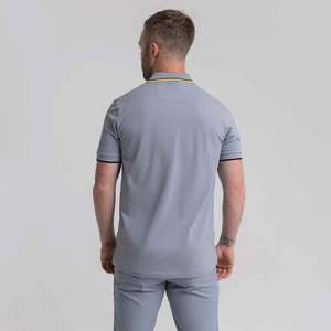 Polo de alta calidad para hombre, logotipo bordado personalizado, manga corta, ropa de negocios informal, top de uniforme transpirable de algodón - Product Image 2