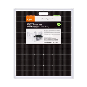 Panneau solaire monocristallin Isola New Energy YH100W-12M 100W - Product Image 2