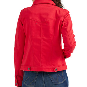 Veste en jean de haute qualité décontractée Veste en jean unie personnalisée pour femmes Veste en jean décontractée respirante pour femmes - Product Image 2