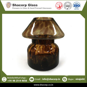 Pot de lampe à bougie en verre transparent de luxe personnalisé en gros disponible à un prix abordable - Product Image 2