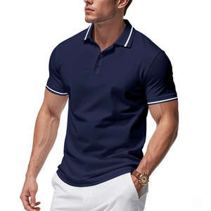 OEM logotipo personalizado bordado impreso diseño transfronterizo unisex verano Polo camisa de secado rápido solapa Polos manga corta - Product Image 5