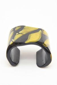 Brazalete Geométrico de Acrílico, Joyería de Moda con Resina Multicolor, Brazaletes Unisex Modernos - Product Image 3