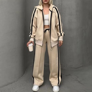 Hot selling Custom Heavyweight Thick Cotton Tracksuit Set Streetwear <b>Zip</b> <b>up</b> <b>Hoodies</b> and Joggers for Men Women's Sweatshirts - Product Image 4