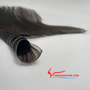 TOP 3 Extensiones de cabello de Trama humana Remy de alta calidad Color natural Estilo de onda de agua Sin enredos Materia prima directa Trama DE LA PIEL - Product Image 2