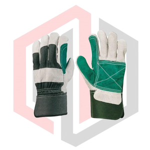 ถุงมือทำงานอเนกประสงค์ หนังเต็มฝ่ามือ ทนต่อการฉีกขาด ระบายอากาศได้ดี ปราศจากซิลิโคน ปราศจากแป้ง ป้องกันความร้อน ป้องกันการบาด - Product Image 1