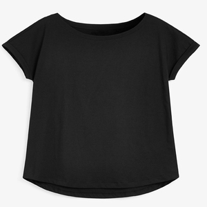 Camiseta de Chifón Informal para Mujer, Cuello Redondo, Manga Corta, Transpirable, con Logotipo, Nueva, de Alta Calidad, 2024 - Product Image 1
