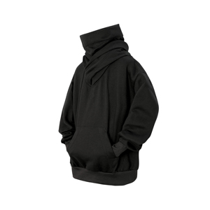 Sudadera con capucha de gran tamaño de algodón 100% Unisex Color personalizado Peso pesado 320 Gsm Estampado de lana de invierno Nuevo en blanco Personalización al por mayor Sólido - Product Image 6