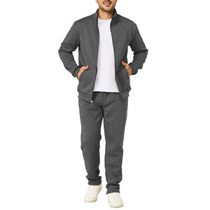 Ensemble de survêtement de course pour hommes, veste et pantalon de sport d'extérieur, vêtements de sport de haute qualité, logo et couleur personnalisés, taille plus - Product Image 1