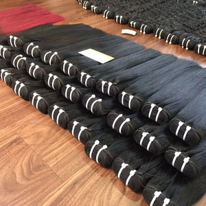 Venta al por mayor 8 ''-32'' hueso recto vietnamita Remy piel trama extensiones de cabello a granel solo donante - Product Image 4