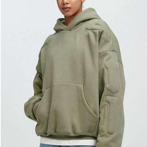 Sudadera con capucha en relieve con logotipo 3D personalizado de fabricación de fábrica OEM unisex 100% sudaderas en relieve 3D de algodón para hombres - Product Image 3