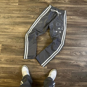 Pantalons de survêtement décontractés évasés de haute qualité pour hommes, personnalisés, patchwork, taille élastique, pantalons de survêtement évasés empilés pour hommes - Product Image 2