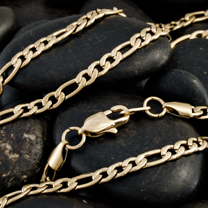 <span class=keywords><strong>Fournisseur</strong></span> de <span class=keywords><strong>bijoux</strong></span> de mode de haute qualité, vente en gros de colliers en chaîne figaro en <span class=keywords><strong>acier</strong></span> <span class=keywords><strong>inoxydable</strong></span> 316 plaqué or 14K 18K PVD - Product Image 2