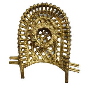 Candelabro de hierro hecho a mano Dhokra Dokra para bodas y decoración del hogar - Product Image 3