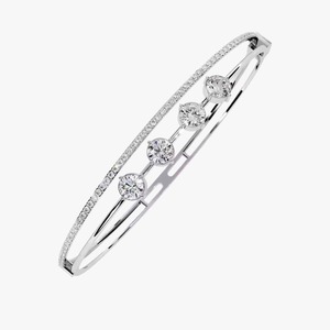 Meilleures ventes Bracelet en or 14K 10K avec diamants naturels et moissanite Plein de diamants Bijoux fins Bracelets et bracelets en diamant - Product Image 1
