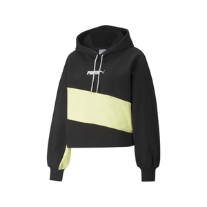 Puma Puma Intl Hoodie Tr Sweat-shirts actifs pour femmes Couleur : Noir/Jaune 100% authentique - Product Image 1