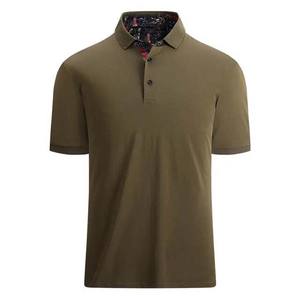 100% coton couleur unie Streetwear hommes vêtements grande taille haute rue à manches courtes coupe ample été hommes polos respirant - Product Image 1