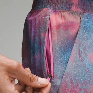 Custom OEM Canvas <b>Men's</b> Front Logo Solid <b>Pattern</b> Moisture Wicking 4-Way Stretch Breathable Eco-Friendly Athletic Sports <b>Shorts</b> - Product Image 5