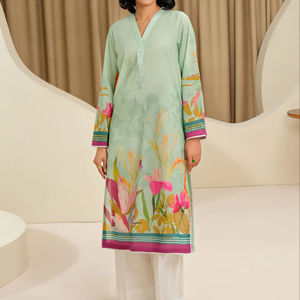 Jinani Costume Shalwar Kameez de créateur pour femme, deux pièces à manches longues imprimées, vêtements indiens et pakistanais à imprimé uni, vente à chaud - Product Image 1