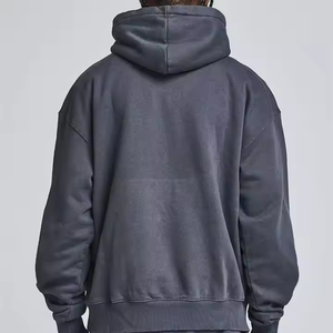 Vente en gros OEM Custom Designer Brand Streetwear Acid Wash Sweat à capuche surdimensionné pour hommes Sweat à capuche épais en éponge française - Product Image 2