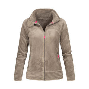 Chaqueta de Forro Polar Suave y Cálida con Cuello Alto y Cremallera para Mujer, Estilo Clásico, Ajuste Holgado, Ropa de Invierno Cómoda - Product Image 2
