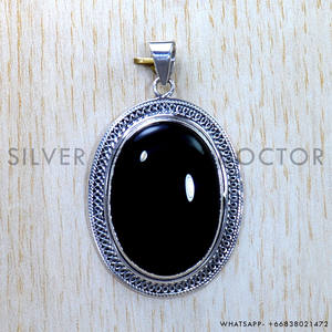 Colgantes de Plata de Ley 925 con Piedra Preciosa de Ónice Negro, Colgante de Plata y Joyería a Precio de Mayoreo - Product Image 2