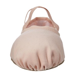 Dernières chaussures de ballet personnalisées en toile pour femmes souples et confortables avec reliure croisée élastique chaussures de danse pliables en cuir à semelle fendue - Product Image 2