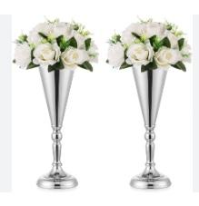 Juego de florero de Metal dorado de dos artículos de decoración lateral hechos a mano clásicos modernos precio al por mayor juego de florero de Metal de flores - Product Image 6