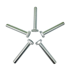 Vis à tête hexagonale à filetage complet M12 C1022 DIN 933 Grade 4.8 zinguée, vis à tête hexagonale à empreinte hexagonale, fabriquées par THV Fasteners Vietnam - Product Image 2