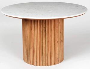 Mesa de Comedor Redonda Moderna de Alta Calidad al por Mayor, Muebles de Comedor Casuales para Sala de Estar con Cubierta de Mármol para Uso en Talleres - Product Image 1
