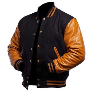 GAF, venta al por mayor, chaqueta de béisbol de diseño personalizado, chaqueta universitaria fabricada de alta calidad, manga larga, cuello alto, letras de todos los tamaños - Product Image 6