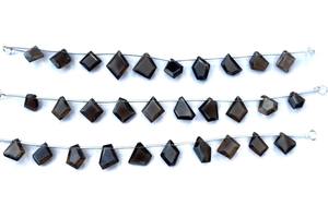 Haute qualité Quartz fumé facettes tranche forme perles perles de Quartz 8 pouces brin 10-15 MM taille pierre précieuse en gros - Product Image 2