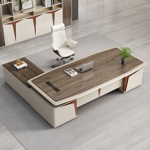 Premium Luxury Extendable L Shaped Executive <b>Desk</b> Modern Design Eco Friendly Modular Commercial Office Table - Product Image 5