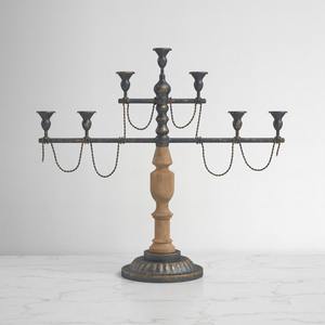 Candelabros largos con acentos dorados de lujo, candelabros decorativos de aluminio, linternas de Metal y tarros de velas para bodas, cenas finas - Product Image 4