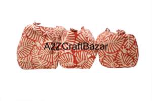 Trousse de Maquillage de Voyage en Coton Écologique, Durable et Légère, avec Fermeture Éclair à Motif Pompon et Poignée Souple – Lot de 3 - Product Image 2